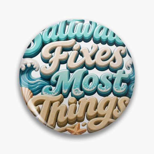 Item preview, Saltwater Fixes Most Things - Beach Ocean Quote designed and sold by GoverArt.