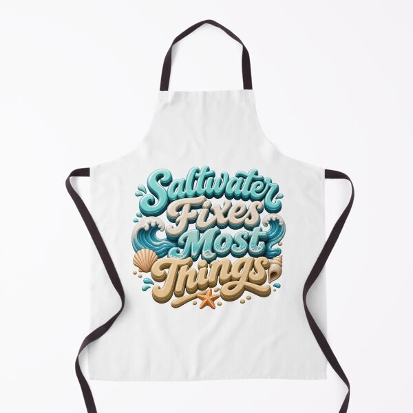 Item preview, Saltwater Fixes Most Things - Beach Ocean Quote designed and sold by GoverArt.