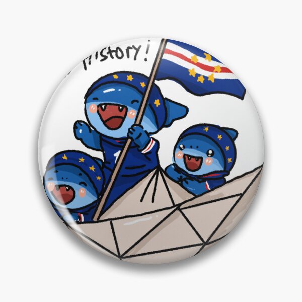 Item preview, New History Cute Cape Verde Shark Celebration Sticker designed and sold by chupichapa.