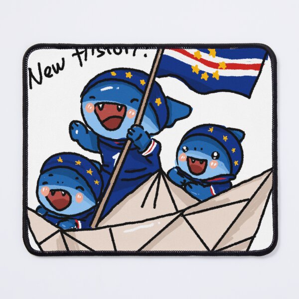 Item preview, New History Cute Cape Verde Shark Celebration Sticker designed and sold by chupichapa.
