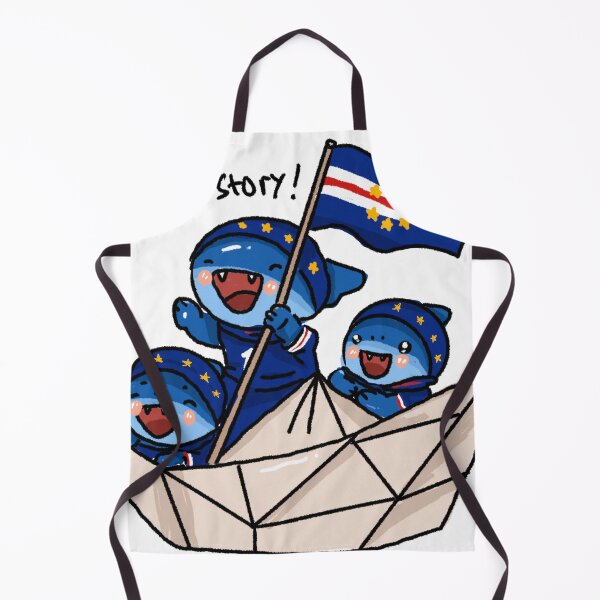 Item preview, New History Cute Cape Verde Shark Celebration Sticker designed and sold by chupichapa.