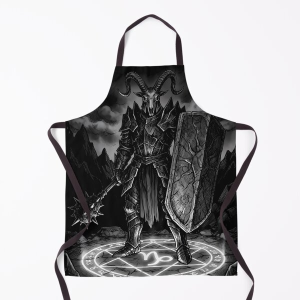 Item preview, Capricorn Zodiac Gothic Knight Goat Armor Dark Fantasy designed and sold by DarkOriginArts.