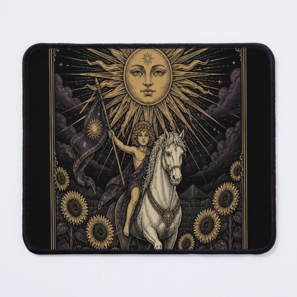 Item preview, The Sun Tarot Card Shirt | Gothic Art Nouveau Major Arcana Tee designed and sold by SunnyDesign82.