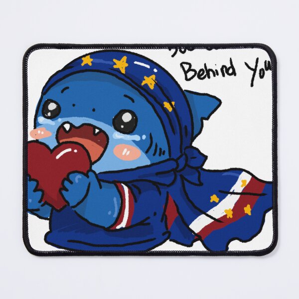 Item preview, 500,000 Hearts Behind You Cute Cape Verde Shark Support Sticker designed and sold by chupichapa.