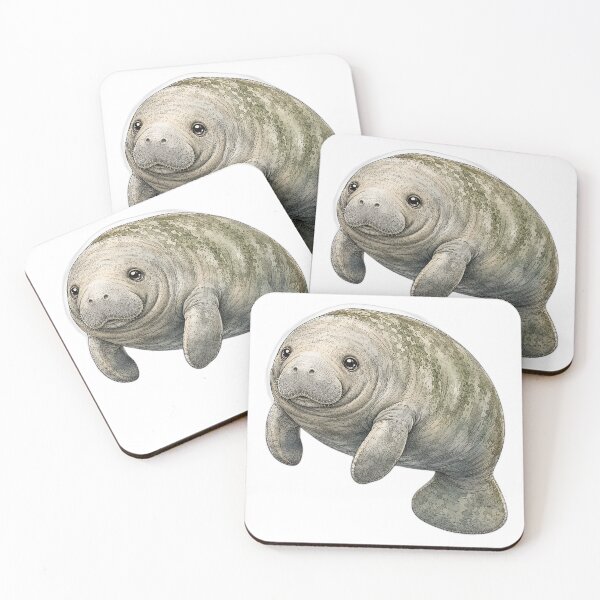 Item preview, Cute Vintage Manatee Sticker - Sea Cow Marine Mammal designed and sold by PND7777.
