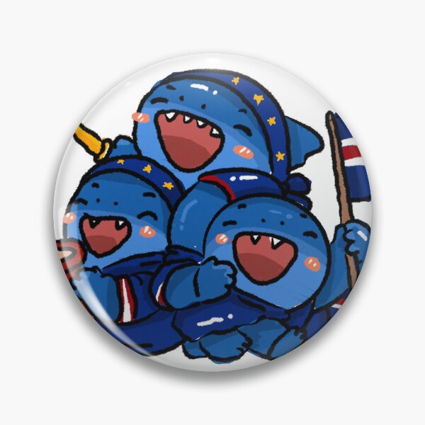 Item preview, Cute Cape Verde Shark Fan Club Football Sticker  designed and sold by chupichapa.