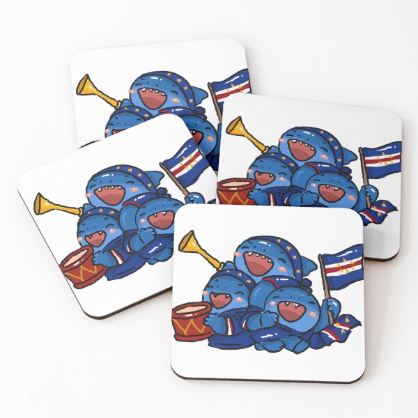 Item preview, Cute Cape Verde Shark Fan Club Football Sticker  designed and sold by chupichapa.