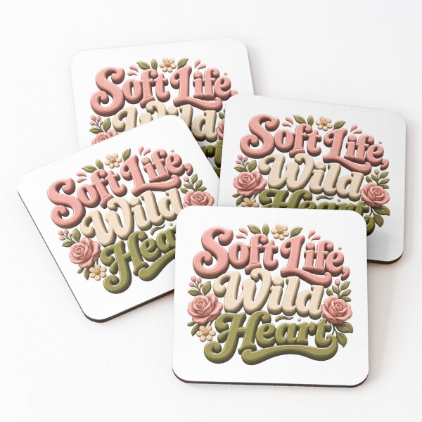 Item preview, Soft Life Wild Heart - Feminine Lifestyle Quote designed and sold by GoverArt.