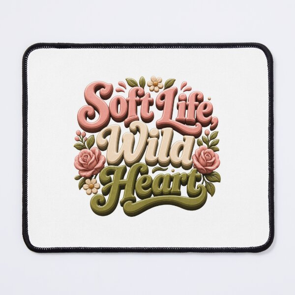 Item preview, Soft Life Wild Heart - Feminine Lifestyle Quote designed and sold by GoverArt.
