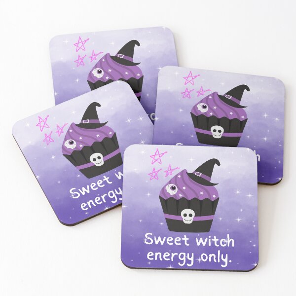 Item preview, Kawaii Cute Witch Cupcake  designed and sold by WildWoodlandWitch.