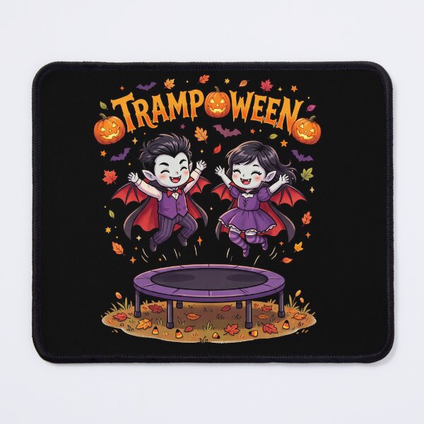 Item preview, Trampoween Vampire Trampoline Halloween Funny Shirt | Cute Dracula Jumping on Trampoline | Spooky Pumpkin Fall Costume Gift designed and sold by Maravillio.