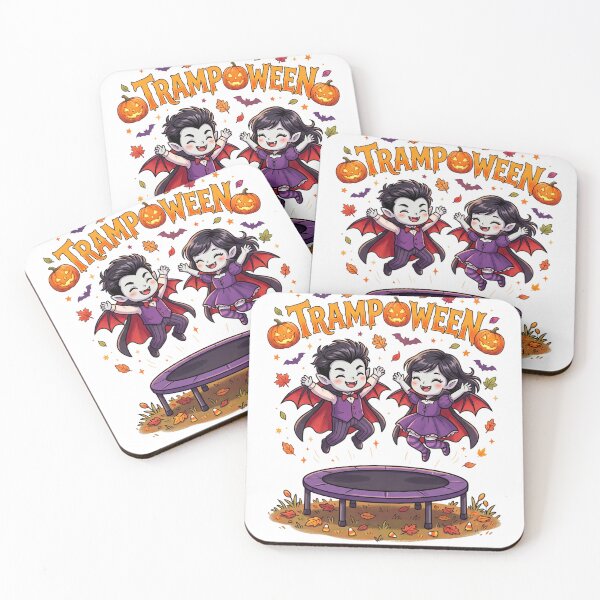 Item preview, Trampoween Vampire Trampoline Halloween Funny Shirt | Cute Dracula Jumping on Trampoline | Spooky Pumpkin Fall Costume Gift designed and sold by Maravillio.