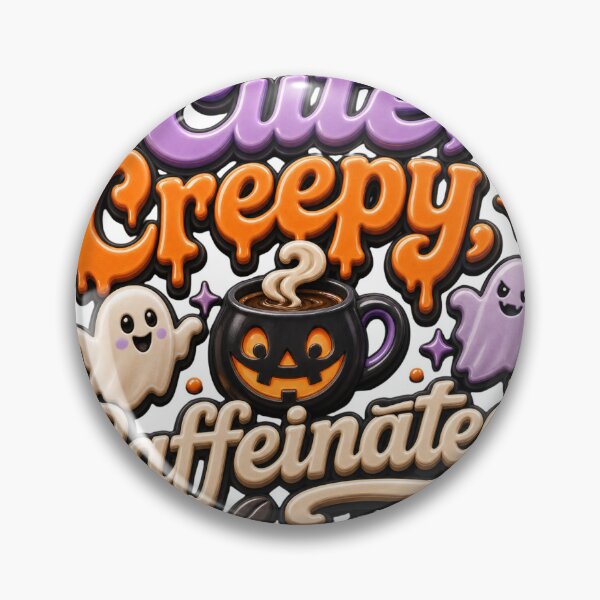 Item preview, Cute Creepy Caffeinated - Spooky Coffee Quote designed and sold by GoverArt.