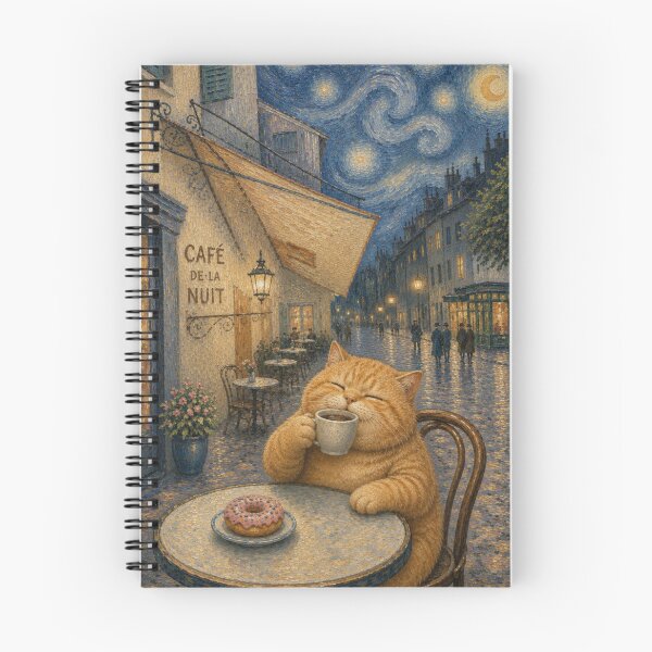 Item preview, Cute and Chonky Orange Tabby Cat Café Night Daydreamscape designed and sold by Mindworx21.