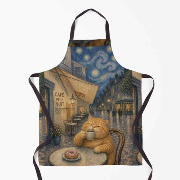 Item preview, Cute and Chonky Orange Tabby Cat Café Night Daydreamscape designed and sold by Mindworx21.