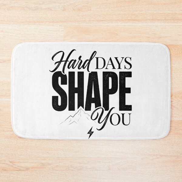 Item preview, Hard Days Shape You | Motivational Typography Artwork designed and sold by lalitacreations.