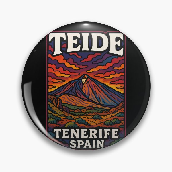 Item preview, Mount Teide Volcano Tenerife Trippy Art Travel designed and sold by TomFrontierArt.