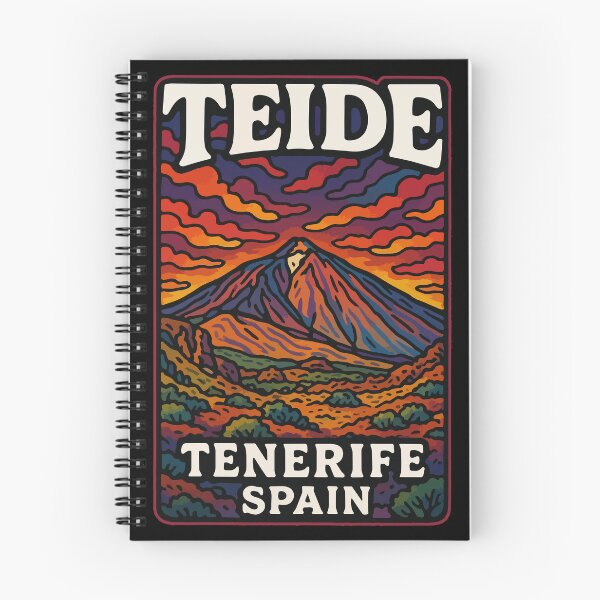 Item preview, Mount Teide Volcano Tenerife Trippy Art Travel designed and sold by TomFrontierArt.
