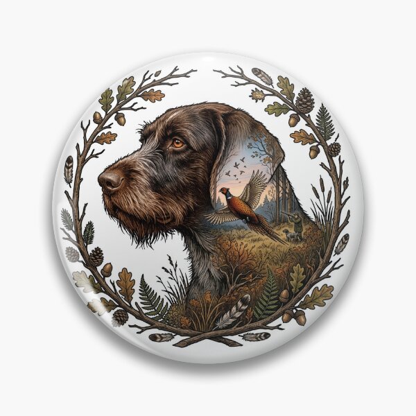 Item preview, German Wirehaired Pointer Dog Portrait designed and sold by Motivburg.