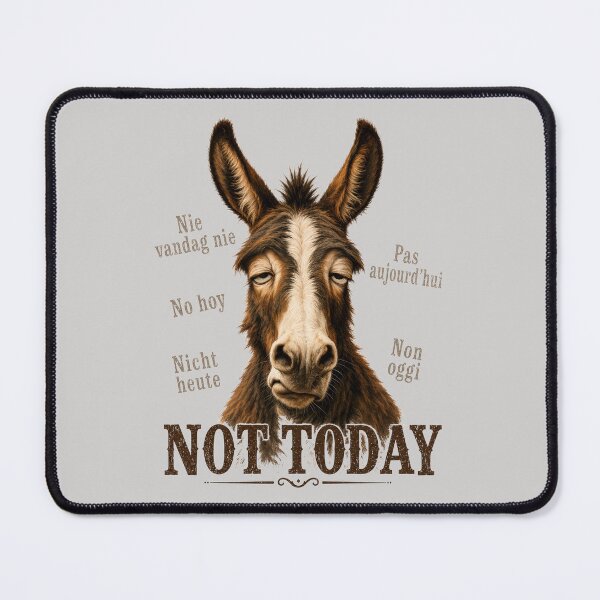 Item preview, Donkey - Not Today designed and sold by AnetDuToit.