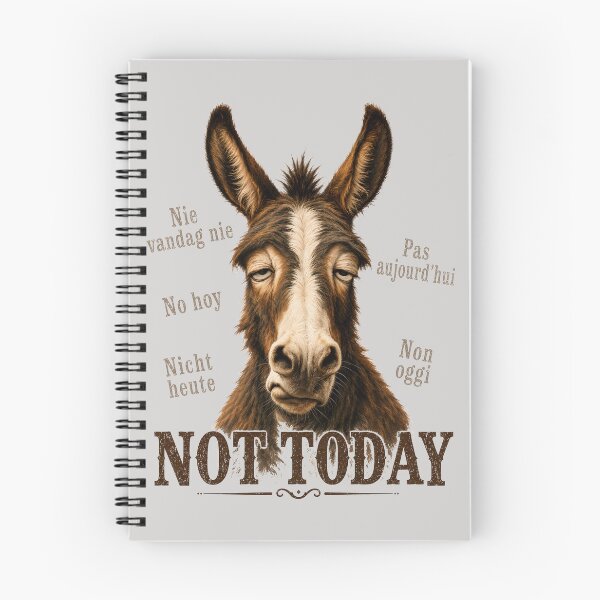 Item preview, Donkey - Not Today designed and sold by AnetDuToit.