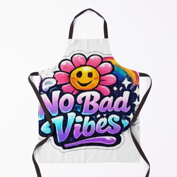 Item preview, Colorful "No Bad Vibes" Smiley Sticker designed and sold by _Stickora_.