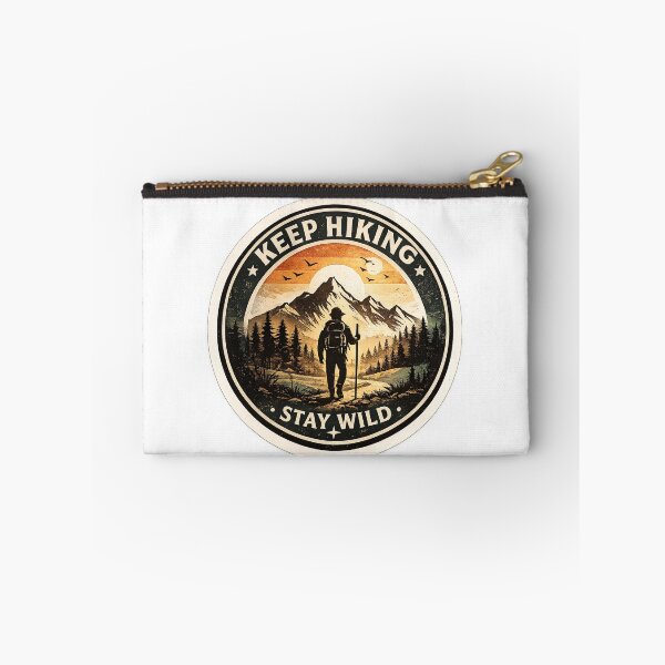 Item preview, Keep Hiking Stay Wild Vintage Badge designed and sold by ali prints.