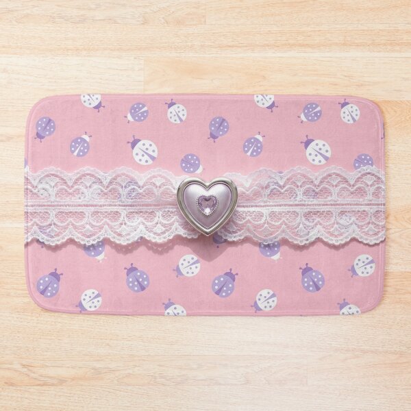 Item preview, Heart Charm on Lace Ribbon Cute Ladybugs designed and sold by purplesensation.