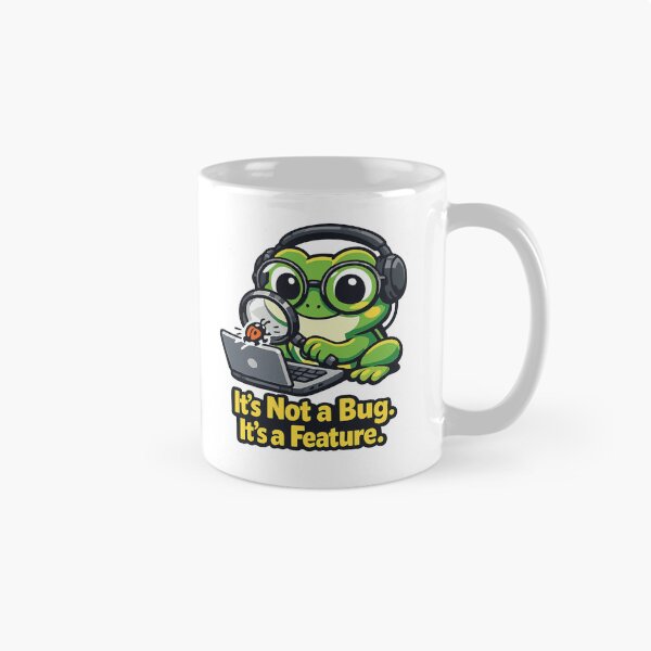 Item preview, Frog Programmer It's Not a Bug, It's a Feature designed and sold by SimplePoDesign.