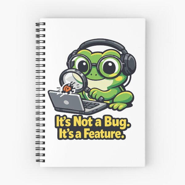 Item preview, Frog Programmer It's Not a Bug, It's a Feature designed and sold by SimplePoDesign.