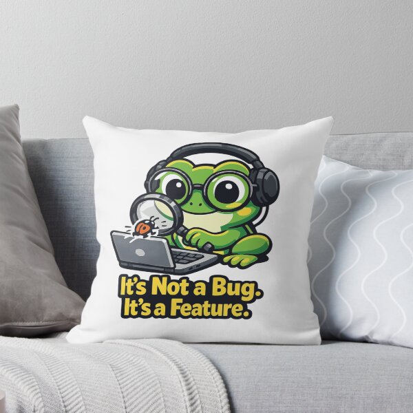 Item preview, Frog Programmer It's Not a Bug, It's a Feature designed and sold by SimplePoDesign.