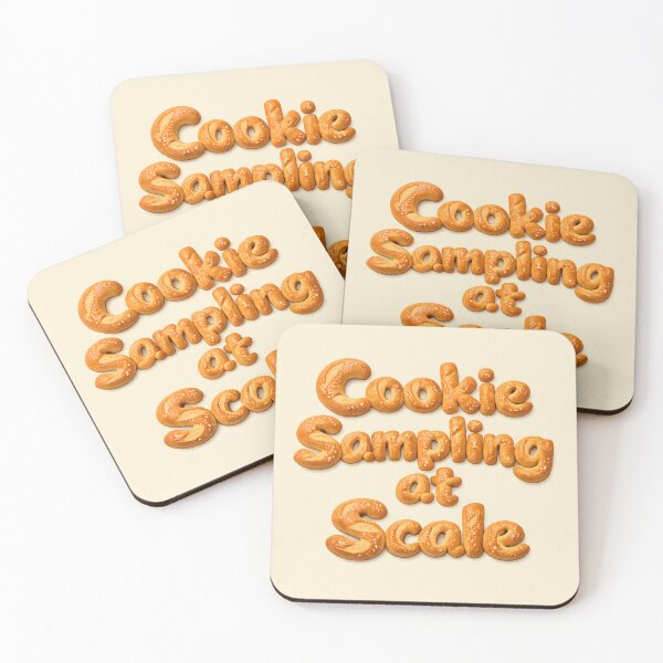 Item preview, Cookie Sampling at Scale – Data Science Bread Pun for Machine Learning & Statistics  – Vanilla Background designed and sold by Nerd Romance Café.