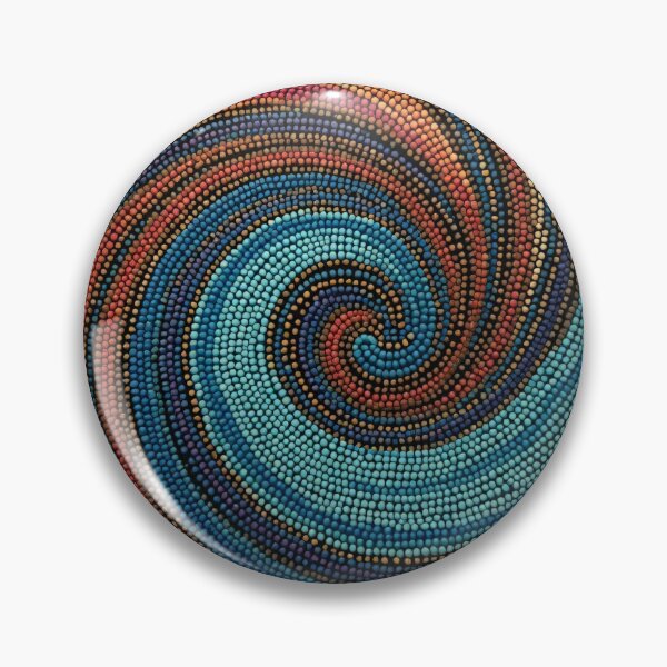 Item preview, Aboriginal Inspired Dot Art - Lava Water Sand Whirlwind designed and sold by GrinGalore.