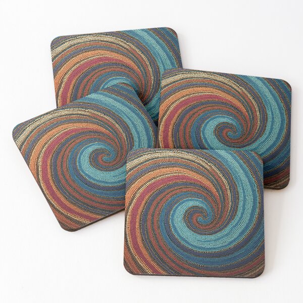 Item preview, Aboriginal Inspired Dot Art - Lava Water Sand Whirlwind designed and sold by GrinGalore.