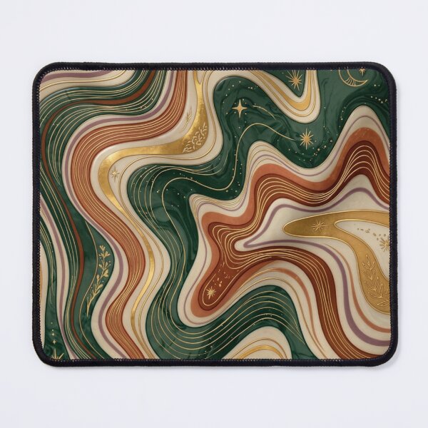 Item preview, Liquid Swirl Retro Abstract in Light Sage Celadon Green, Light Blush, Cream, and White designed and sold by Differenceee.