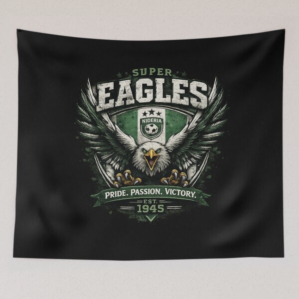 Item preview, Nigeria Super Eagles T-Shirt | Pride Passion Victory | Eagle Football Fan Graphic Tee designed and sold by WildTrace.