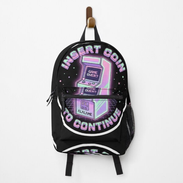 Item preview, Retro Arcade Insert Coin - Aesthetic Vaporwave Gaming Sticker designed and sold by alalame.
