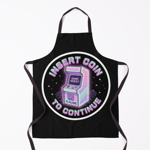 Item preview, Retro Arcade Insert Coin - Aesthetic Vaporwave Gaming Sticker designed and sold by alalame.