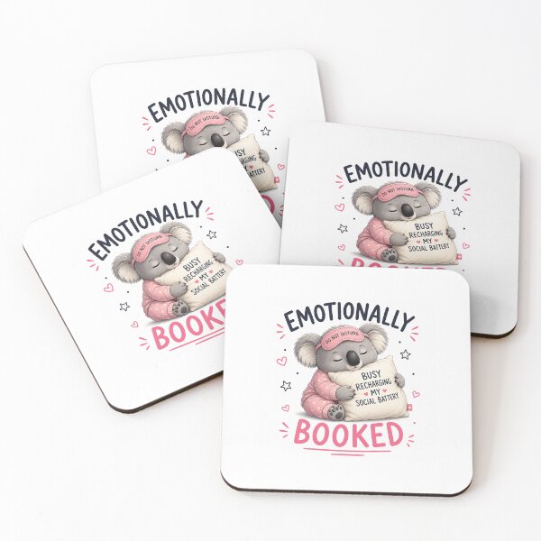 Item preview, Emotionally Booked – Busy Recharging designed and sold by QuirkNest Studio .