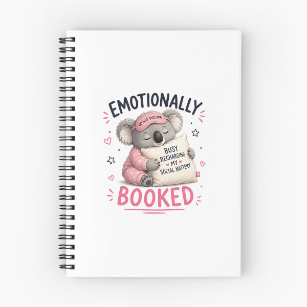 Item preview, Emotionally Booked – Busy Recharging designed and sold by QuirkNest Studio .