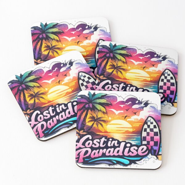 Item preview, Colorful Lost in Paradise Sunset Sticker designed and sold by _Stickora_.