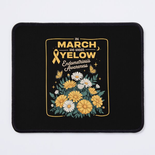 Item preview, Endometriosis Awareness Support yellow ribbon designed and sold by SapfireStuArt.
