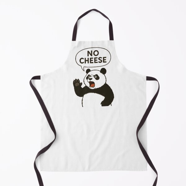 Item preview, No Cheese Panda Food Humor Cartoon designed and sold by Artmares.