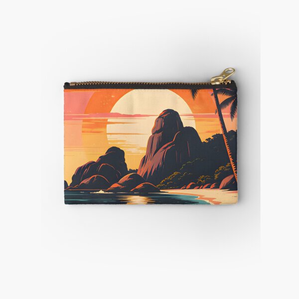 Item preview, Similan Islands Thailand Retro Sunset Travel Poster – Andaman Sea Coastal Artwork designed and sold by Spirit of Siam.