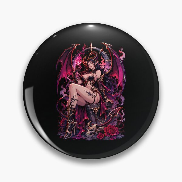 Item preview, Succubus Queen Surrounded By Infernal Flames And Midnight Wings designed and sold by Tong4130.