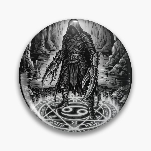 Item preview, Cancer Zodiac Gothic Assassin Crab Claw Dark Fantasy designed and sold by DarkOriginArts.