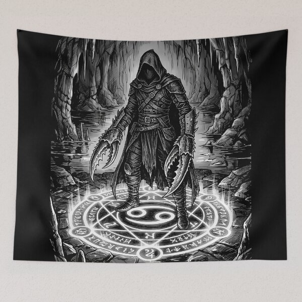Item preview, Cancer Zodiac Gothic Assassin Crab Claw Dark Fantasy designed and sold by DarkOriginArts.