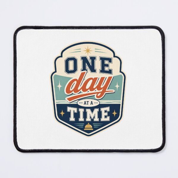 Item preview, One Day at a Time Vintage Badge designed and sold by Mr-AShop.