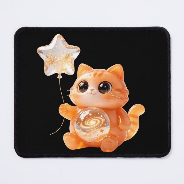 Item preview, Emerald Cat - Starry Wish: The Floating Galaxy Balloon designed and sold by ABYSSLAB.