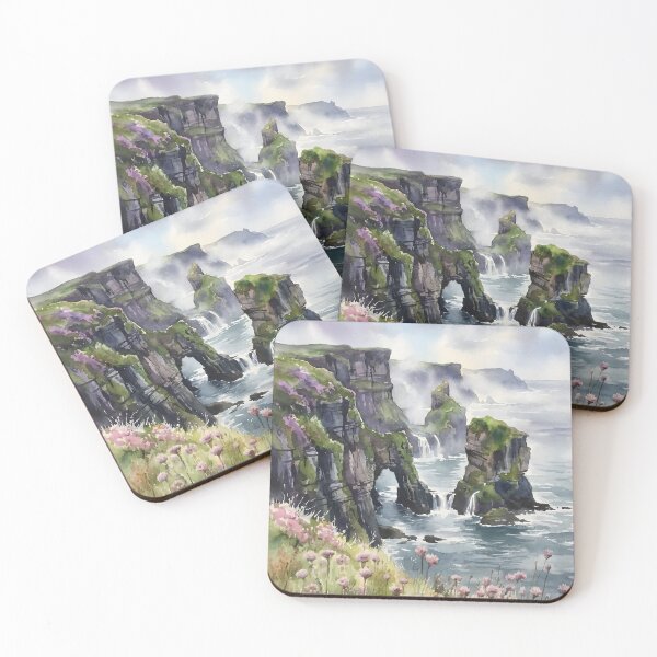 Item preview, beautiful watercolor cliff art designed and sold by stikrusak.